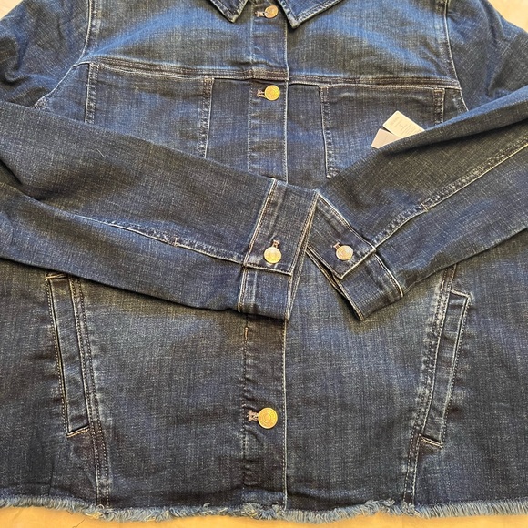 Chico’s Embellished Pineapple Denim Jacket - Picture 5 of 6